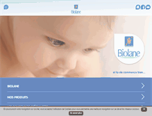Tablet Screenshot of biolane.fr